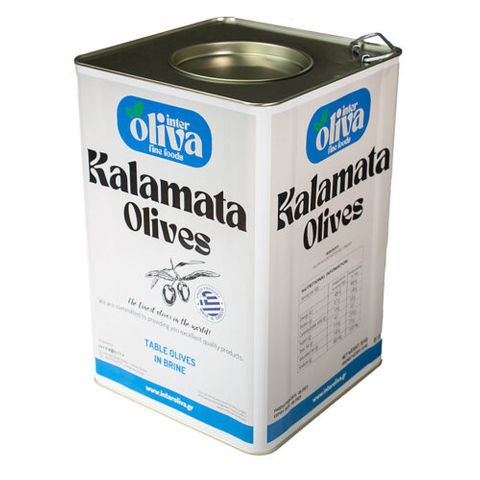 KALAMATA OLIVES PITTED COLOSSAL (121/140) 10Kg D/W TIN