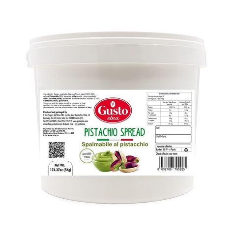 PISTACHIO SPREAD 20% 5Kg Tub