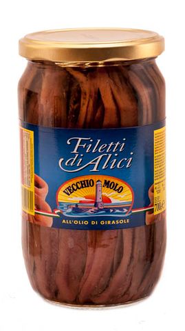 **ANCHOVY FILLETS IN OIL 700g JAR