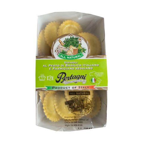 **RAVIOLI (GIRASOLI) PESTO & PARMESAN REGGIANO 250g