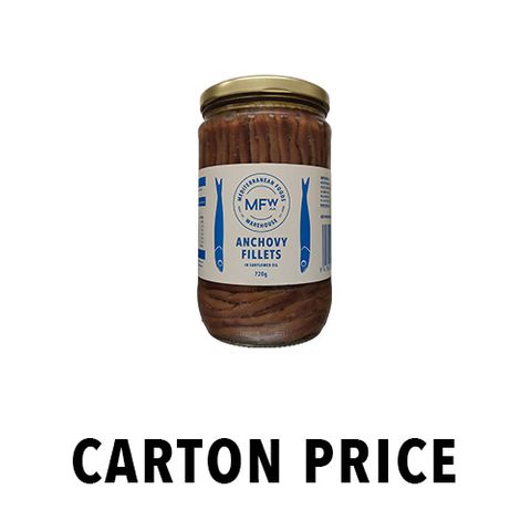 MFW ANCHOVY FILLETS IN OIL 720g JAR
