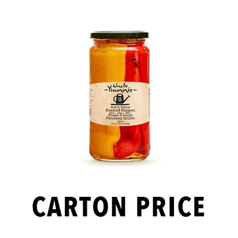 ROASTED RED & YELLOW PEPPERS STRIPS 500ml Jar
