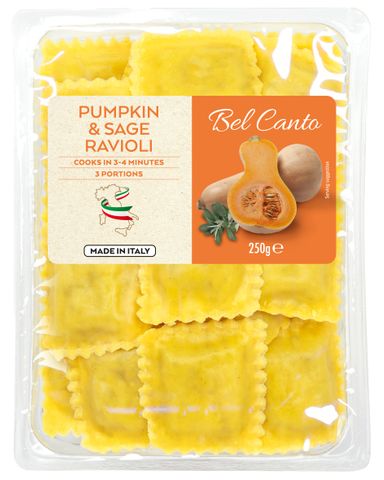 RAVIOLI BEL CANTO PUMPKIN & SAGE 250g