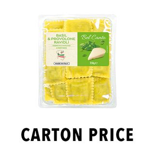 RAVIOLI BEL CANTO BASIL & PROVOLONE 250g.