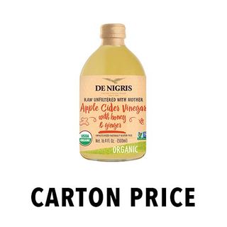ORGANIC UNFILTERED APPLE CIDER VINEGAR with HONEY & GINGER 500ml