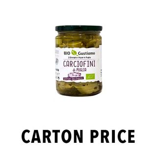 ORGANIC ARTICHOKE HEARTS IN OIL 280g JAR