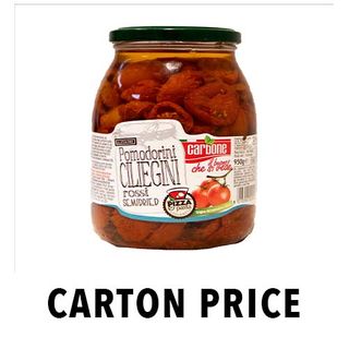 POMODORINI CILIEGINI  ROSSI SEMI DRIED IN OIL 1062ml JAR