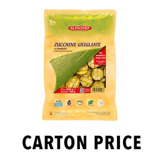 GRILLED ROUND SLICED ZUCCHINI 1kg pouch