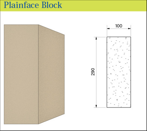 PLAINFACE LIMESTONE CREAM 240x660x100 BL