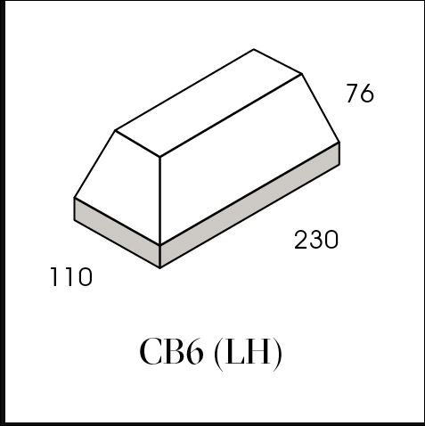 PRESSED CREAM PLINTH RETURN CB6 & CB7 AU