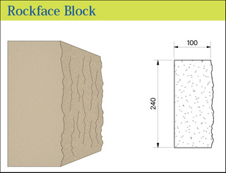 SANDSTONE ROCKFACE 240X660X100 BRUHN L/STONE