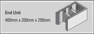 VERSALOC 290 END BLOCK 400x200x290mm AD