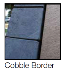COBBLE BORDER BLACK ROCK 400X100X40 MBCD