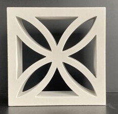 LOTUS FLOWER BREEZE WHITE BLOCK CU