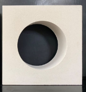 CIRCLE WHITE BREEZE BLOCK 290x290x90mm CU