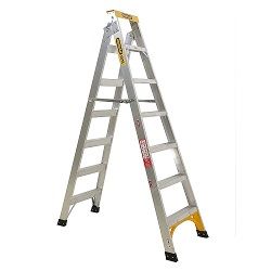 GOR LADDER ALUM DUAL 7STEP 2.1-3.9M 150K