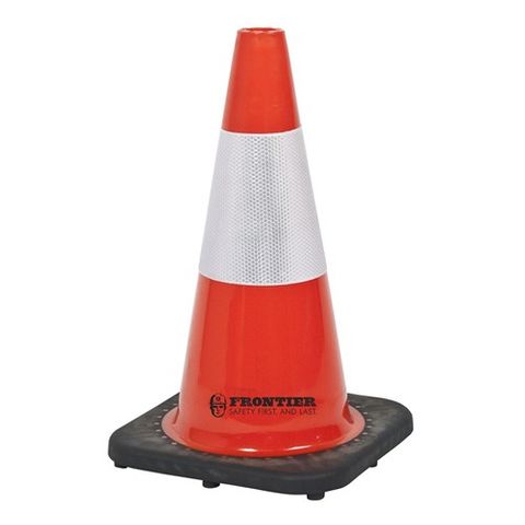 FRONTIER PVC TRAFFIC CONE REFLECT 450MM