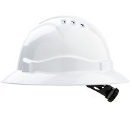 HARD HAT FULL BRIM WHITE