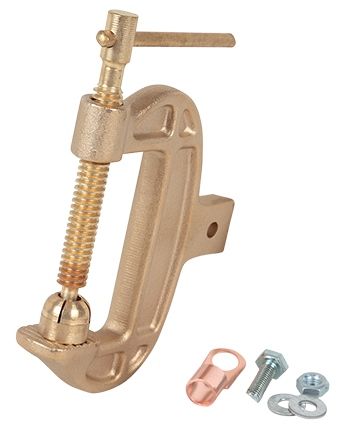 EARTH CLAMPS - PLATINUM BRASS G-STYLE