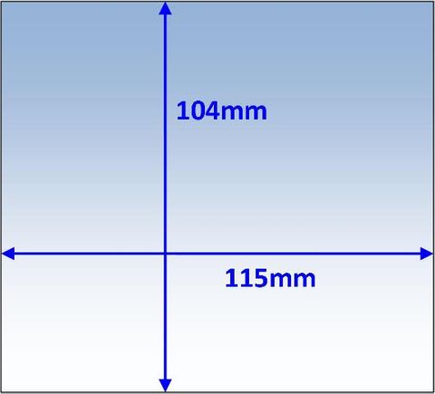 WELDCLASS LENS OUTER 115X104MM