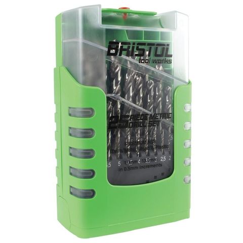 BRISTOL 25P DRILL BIT SET METRIC