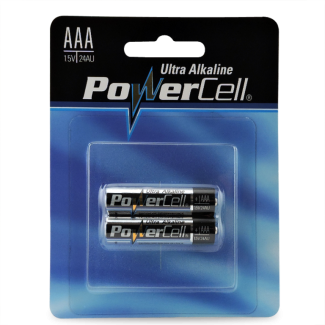 BATTERY POWERCELL ALK AAA - 2 PER PACK