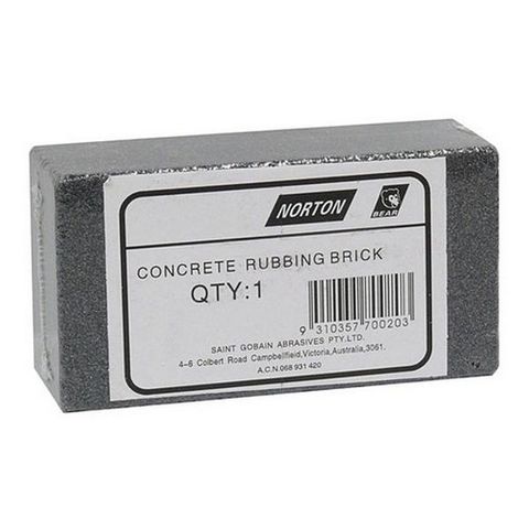 NORTON CONC RUB BRICK 50x80x150MM MED