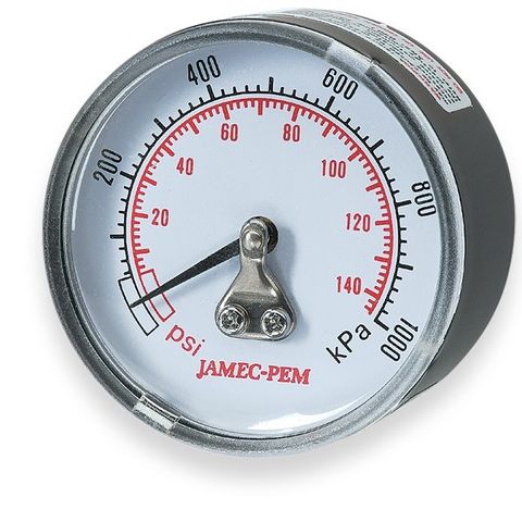 PRESSURE GAUGE 1/8" BSP 145psi R/ENTRY