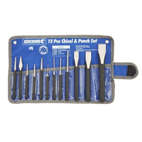 KINCROME 12PCE CHISEL & PUNCH SET