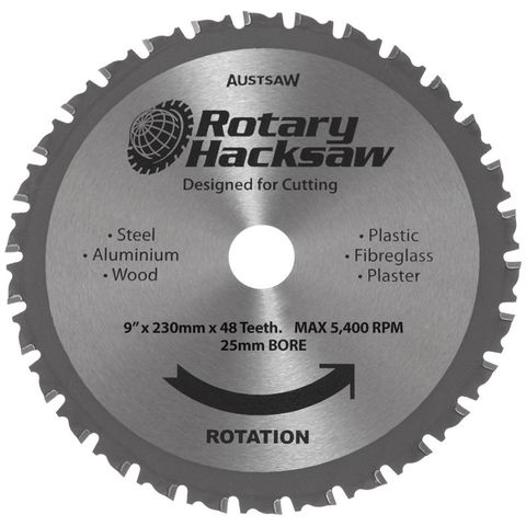 ROTARY HACKSAW BLADE 230 X 25 X 48T