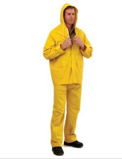 JACKET WET WEATHER YELLOW 3/4 lth Med