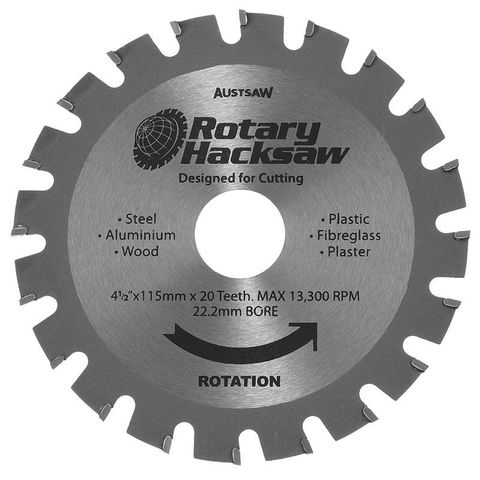 ROTARY HACKSAW BLADE 115 X 22.2 X 20T