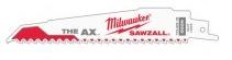RECIPROCATING SAW BLADE MILWAUKEE - 'THE AX' WOOD - 5PACK