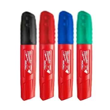 MILW INKZALL CHISEL TIP MARKER MULTI 4PK
