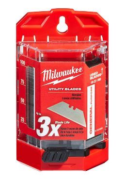 MILW BLADE UTILITY GEN PURPOSE 100PK