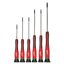 MILW SCREWDRIVER SET PRECISION TORX 6PC