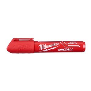MILW INKZALL CHISEL TIP MARKER 6.2MM RED