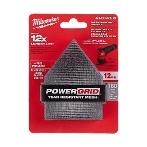 MILW SANDPAPER 180GRIT 12PK (M12FDSS0)