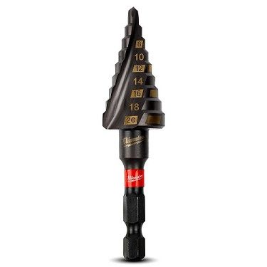 MILW S/WAVE STEP DRILL 4-20MM 9 HOLE