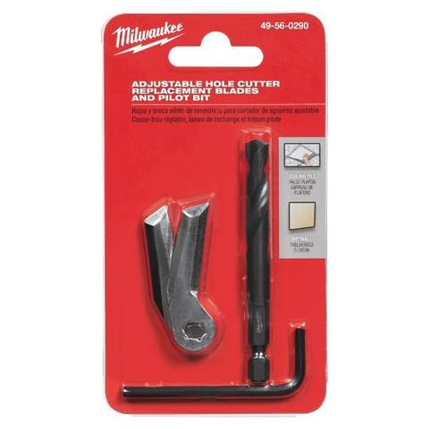 MILW HOLE CUTTER ADJ BLADE & PILOT SET