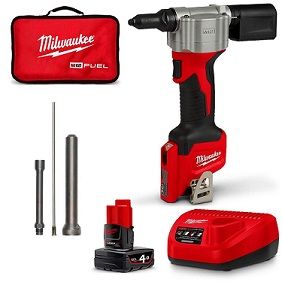 MILW M12 KIT RIVET TOOL KIT 1x4.0AH