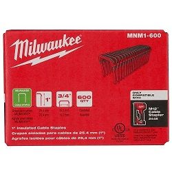 MILW CABLE STAPLES 1" 25MM 600PK