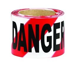 DANGER BARRIER TAPE 75MM X 50M