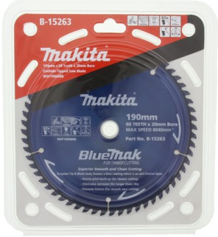 MAK TCT SAW BLADE 190MM X 20 X 60T