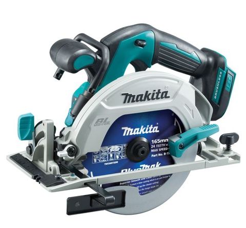 MAK 18V SKIN B/LESS CIRCULAR SAW 165MM