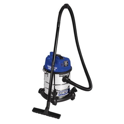 KINCROME WET & DRY VACUUM 20L S/STEEL