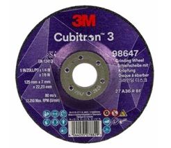 3M CUBITRON 3 GRIND WHL 125X7X22.23MM