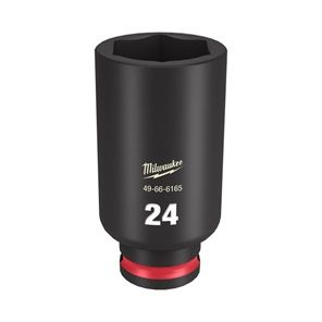 MILW S/WAVE IMP SOCK DEEP DRV 3/8'' 24MM