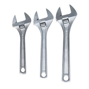 KINC ADJUSTABLE WRENCH SET 3PCE