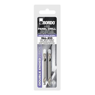 BORD DOUBLE ENDED DRILL #20 2PK